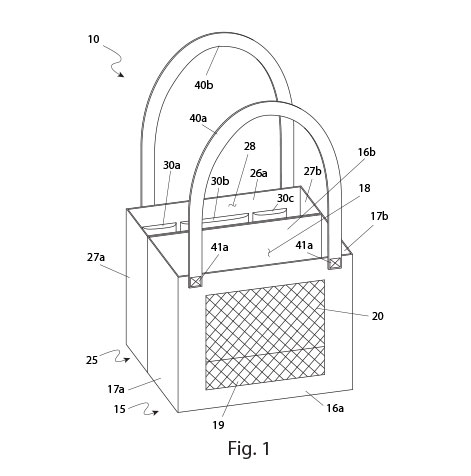 Pet and Carry-All Tote Patent Drawing